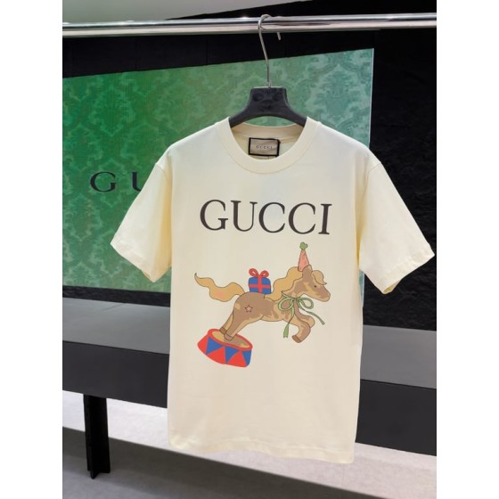 Gucci Early Spring Collection High-Weight Short-Sleeve